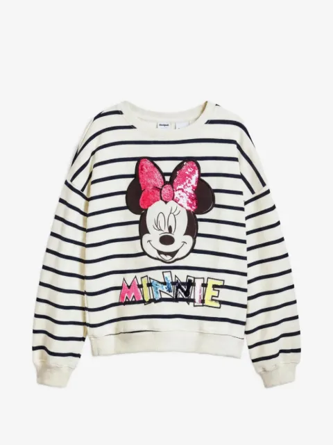 Desigual Minnie Mouse™ striped-patterm sweatshirt