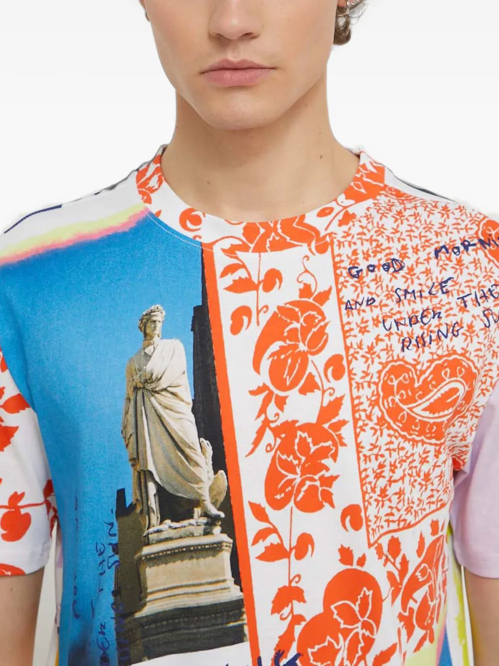 Desigual Photographic Collage T-shirt Wit