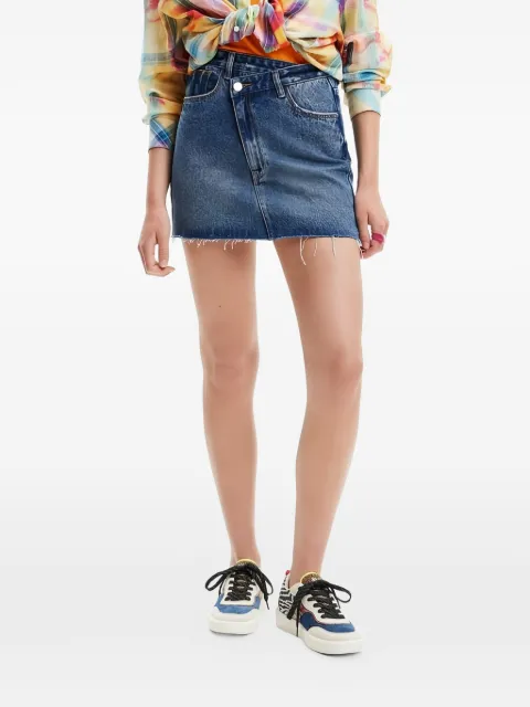 Desigual frayed denim skirt
