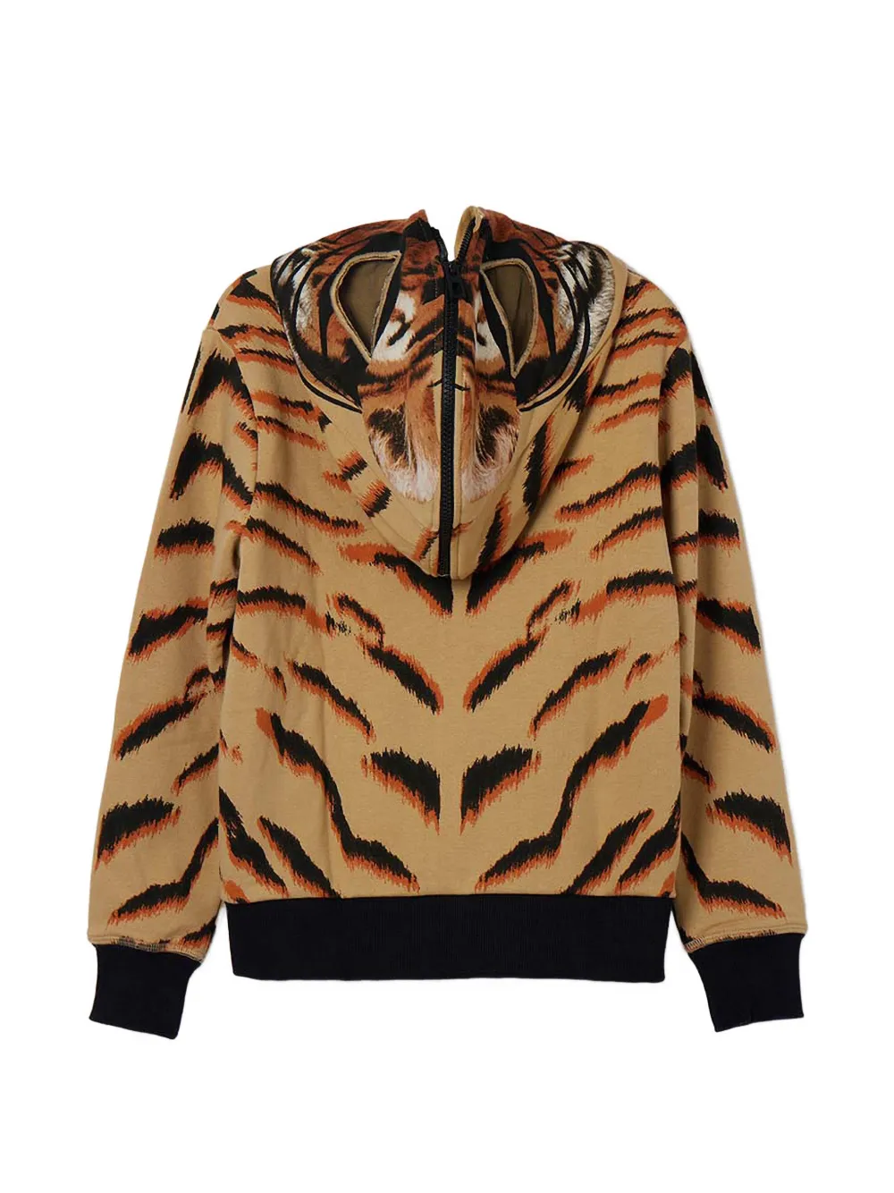 Desigual tiger hooded sweatshirt Bruin