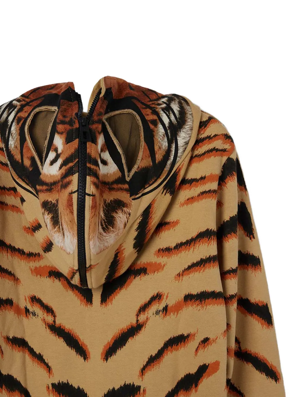 Desigual tiger hooded sweatshirt Bruin