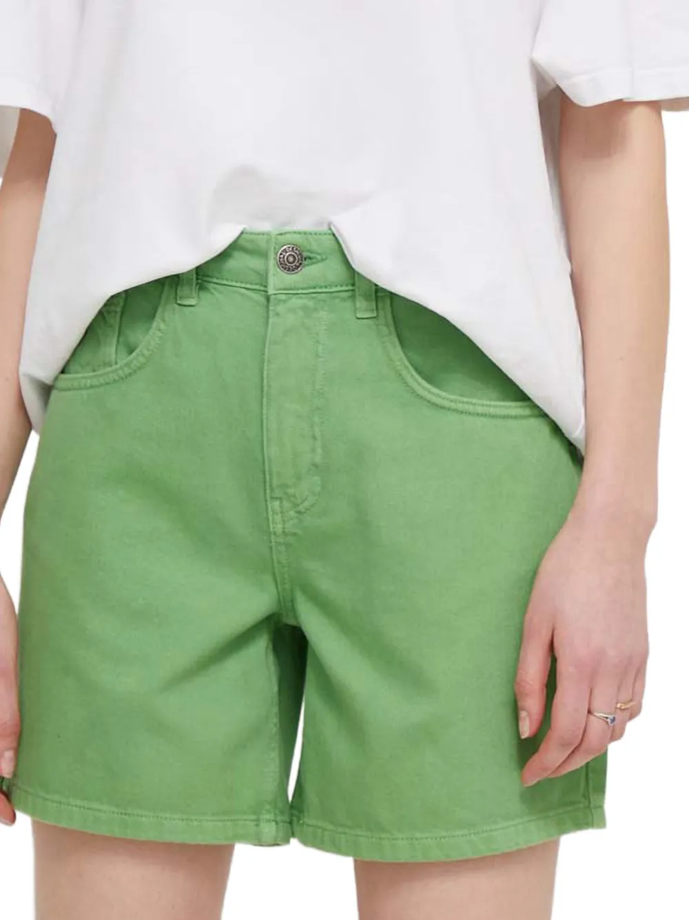 Desigual Shorts met knopen Groen