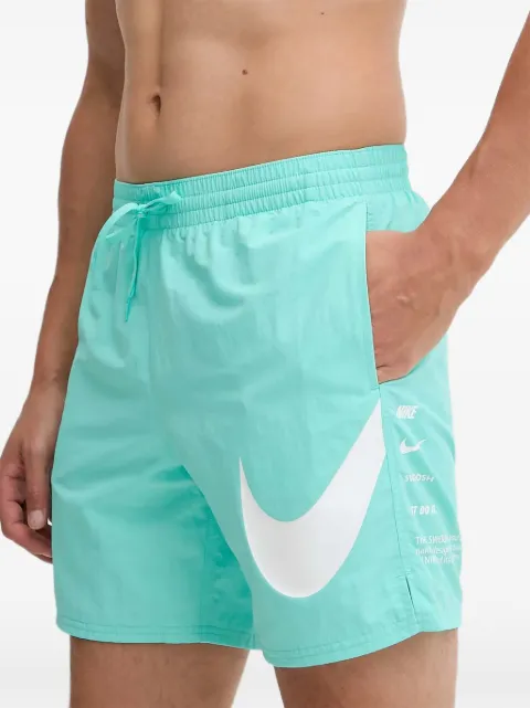 Nike Swoosh-print swim shorts