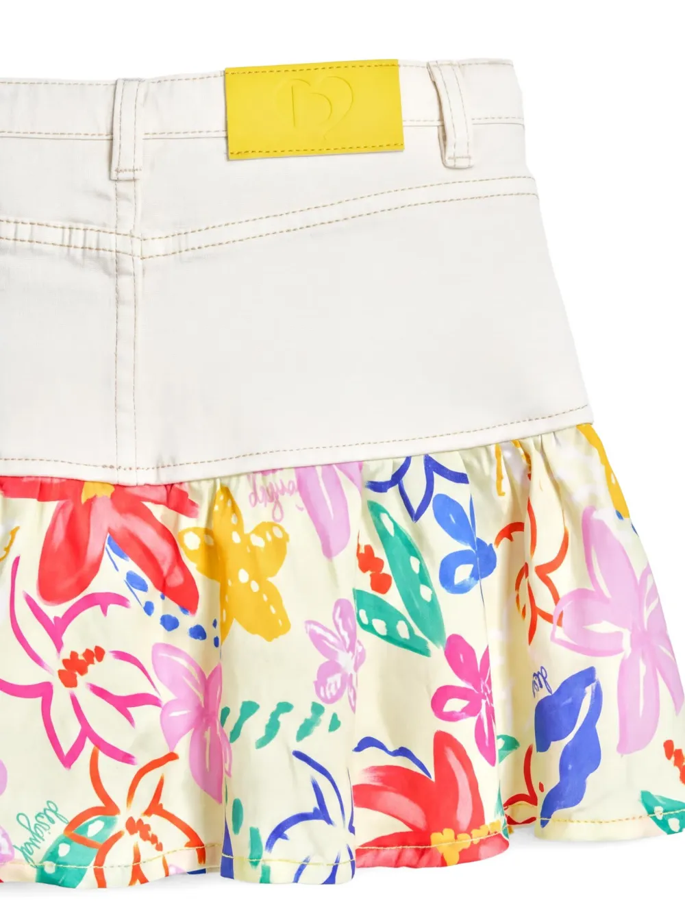 Desigual Mini-rok met bloemenprint Wit