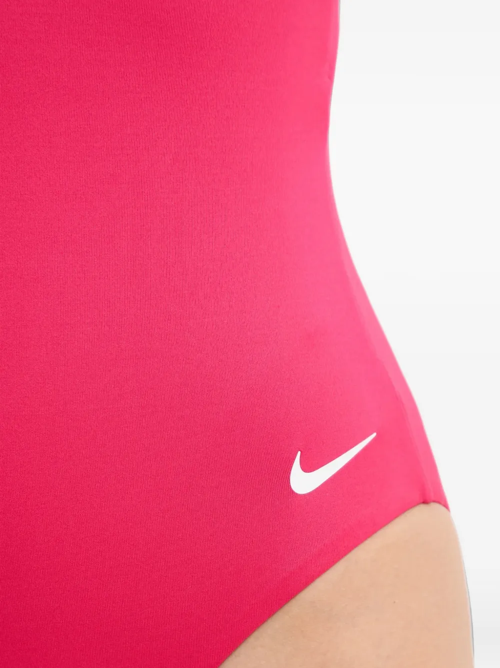 Nike Swoosh-logo swimsuit Roze