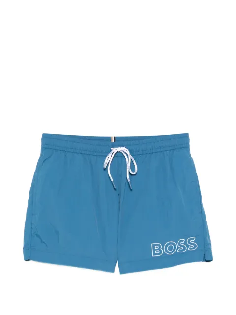 BOSS Mooneye logo swim shorts
