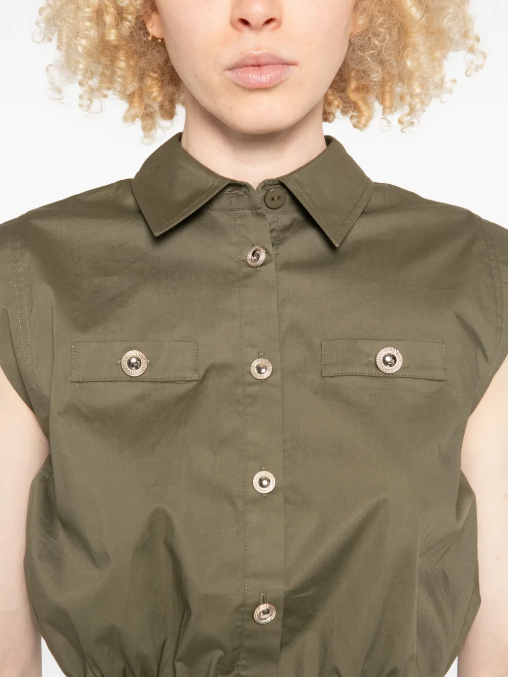 TWINSET Linnen overhemd Groen