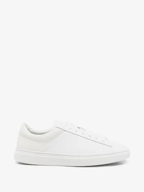 BOSS low-top trainers with woven and grained effects