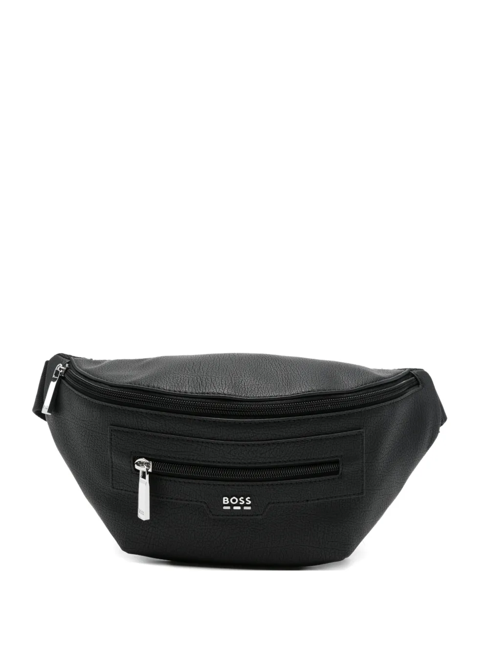BOSS zip logo belt bag - Nero