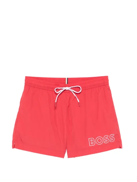 BOSS Mooneye drawstring-fastening swim shorts