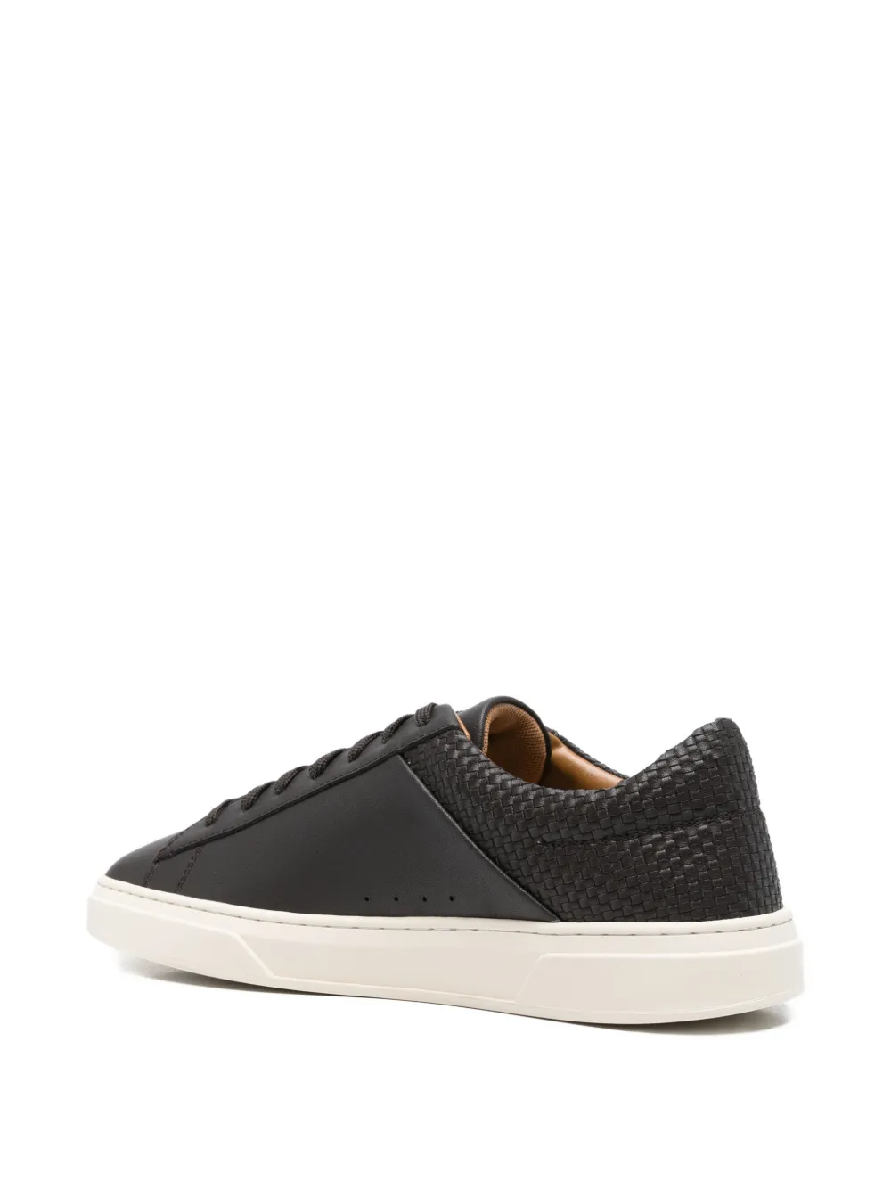 BOSS woven-panel lace-up sneakers Bruin