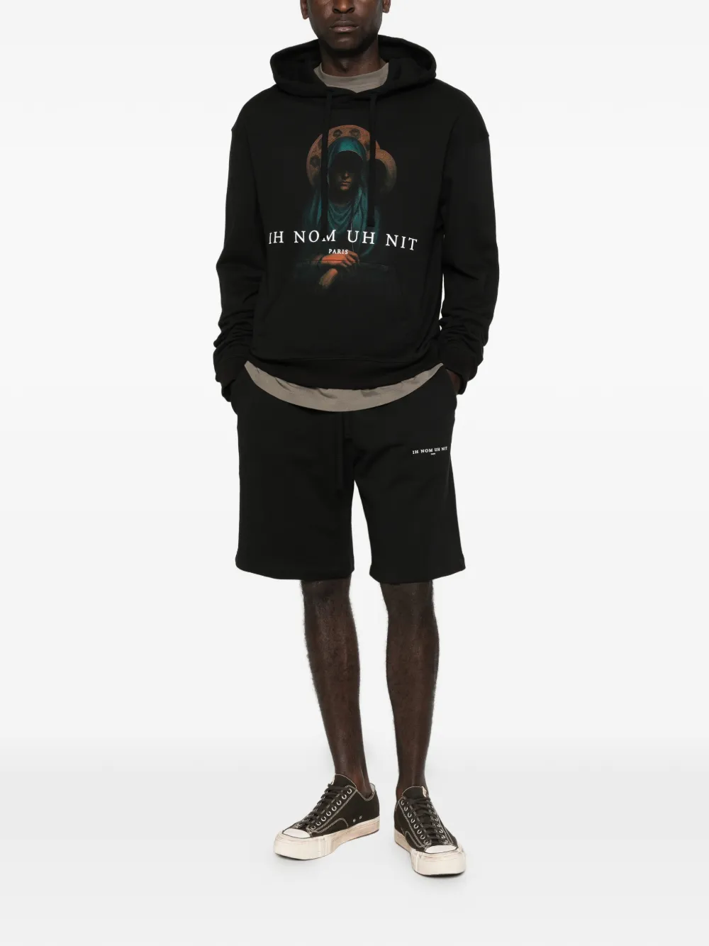 Ih Nom Uh Nit Shorts met trekkoord Zwart