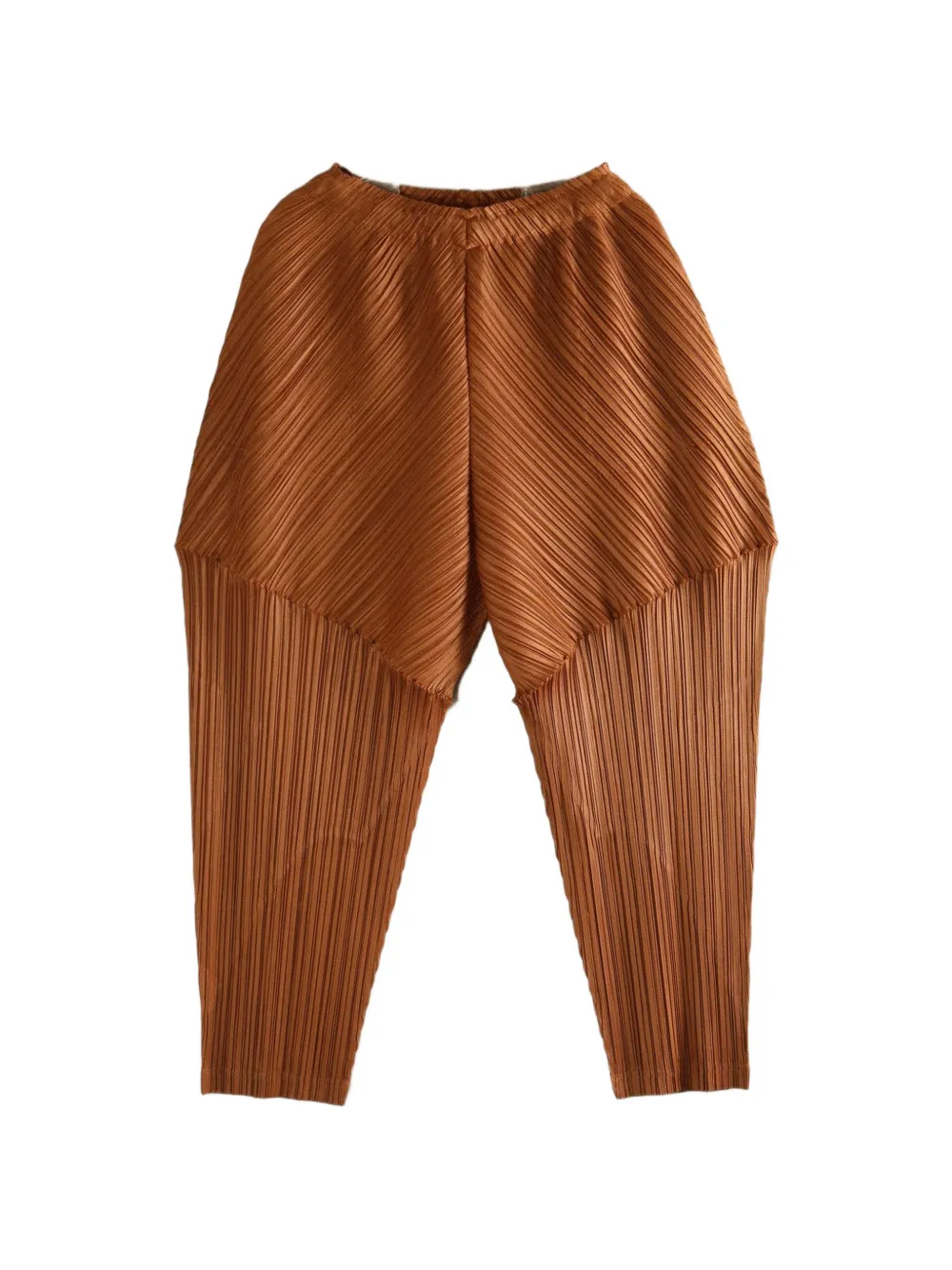 Pleats Please Issey Miyake pleated trousers - Marrone