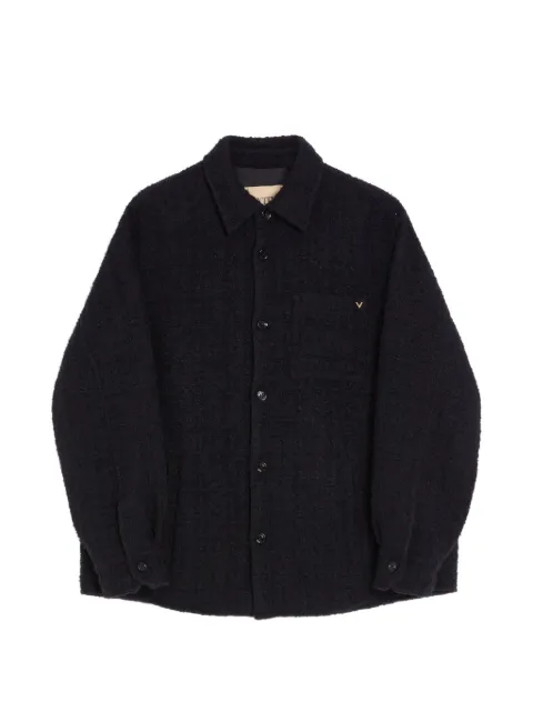 Valentino Garavani sobrecamisa de tweed con VGold