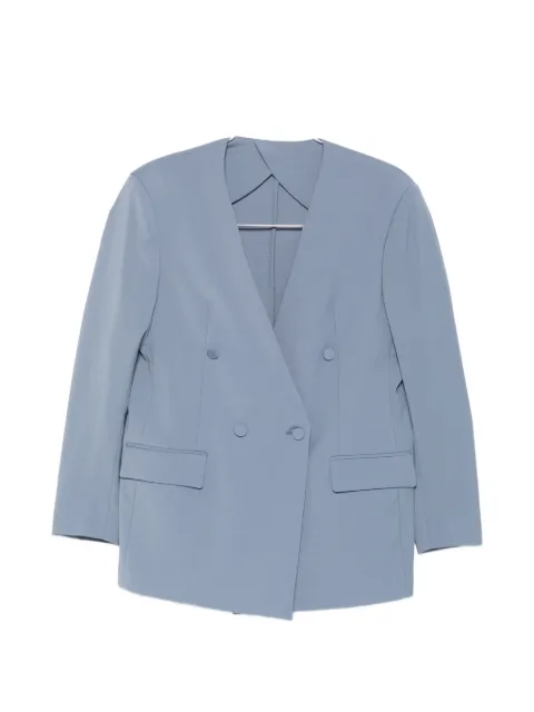 MARSEM double-breasted collarless suit