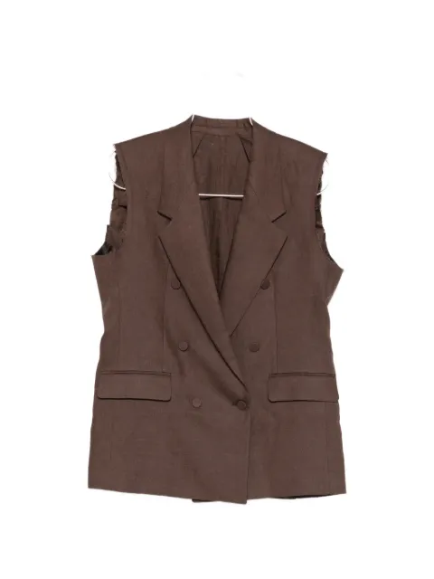 MARSEM double-breasted sleeveless suit