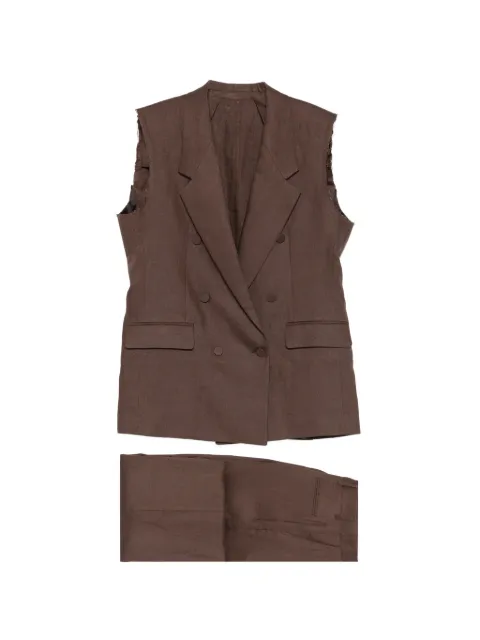 MARSEM double-breasted sleeveless suit