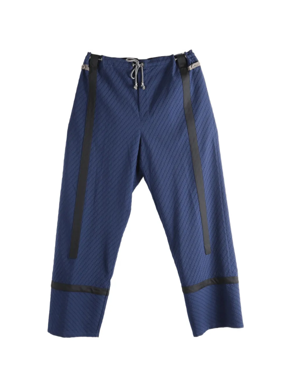 Kiko Kostadinov Kyan textured contrast-panel trousers - Blu