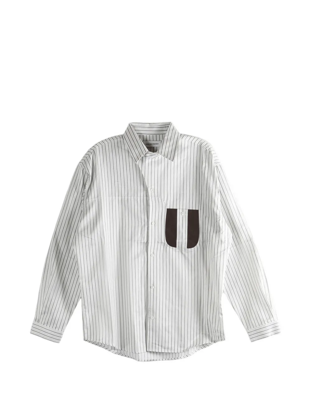 Kiko Kostadinov striped shirt - Bianco