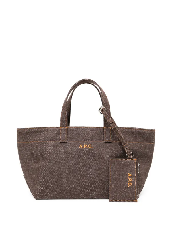 A.P.C. ロゴ トートバッグ | ブラウン | FARFETCH JP