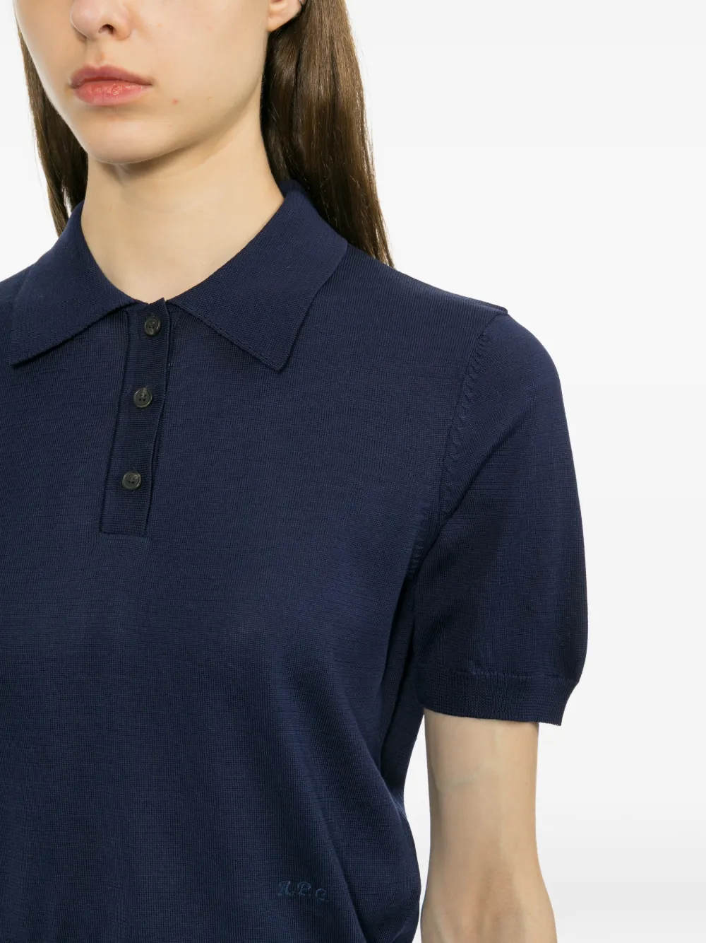 A.p.c. Ruby Polo Shirt In Blue