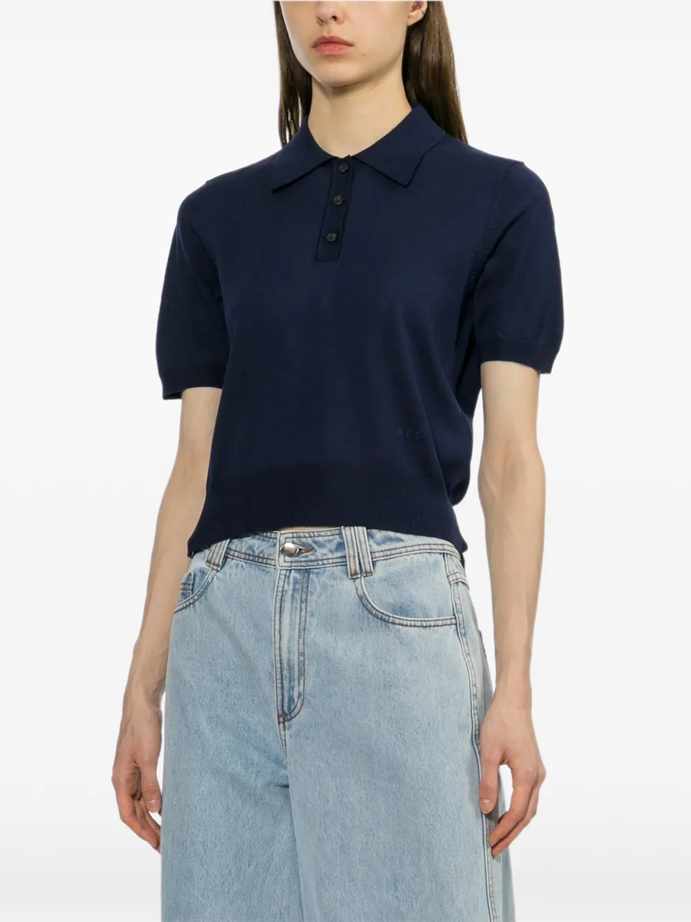 A.p.c. Ruby Polo Shirt In Blue