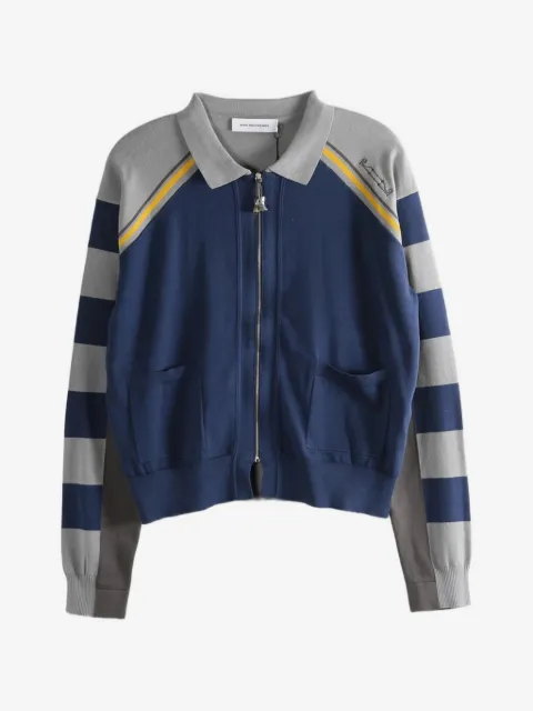 Kiko Kostadinov striped zip-up cardigan