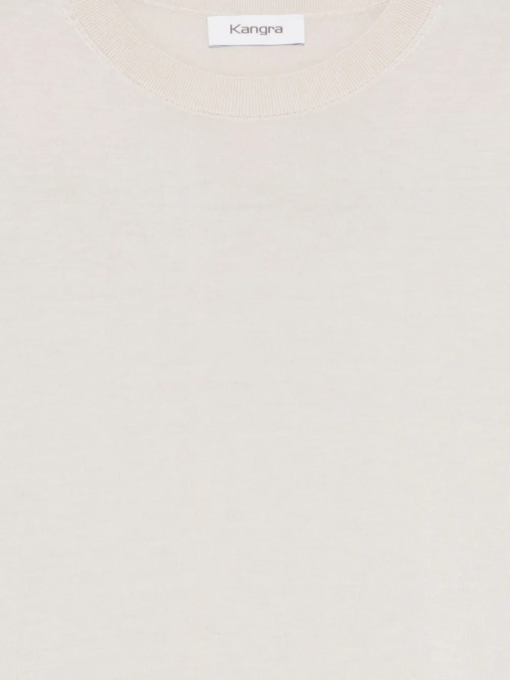 Kangra T-shirt met ronde hals Beige