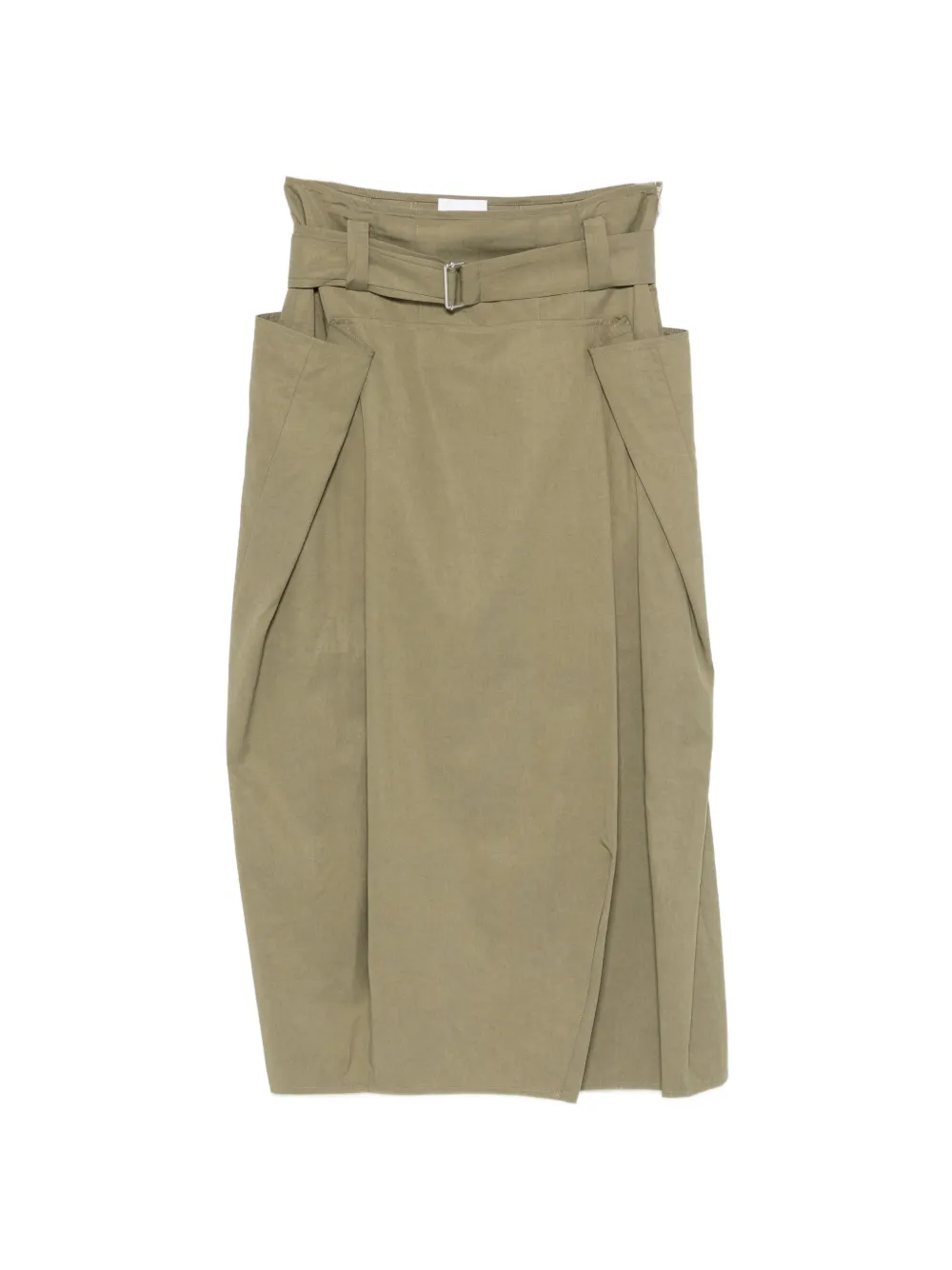 Su belted midi skirt - Verde