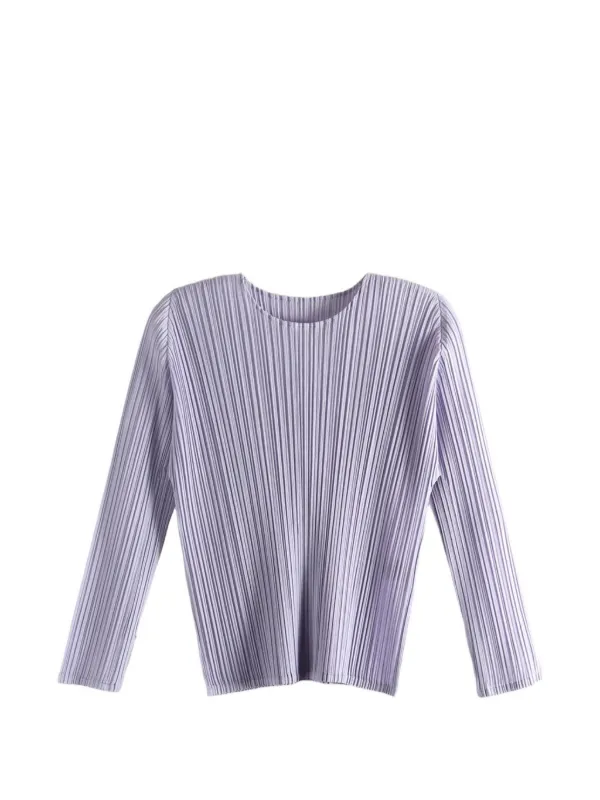 Pleats Please Issey Miyake ロングスリーブ トップ | パープル