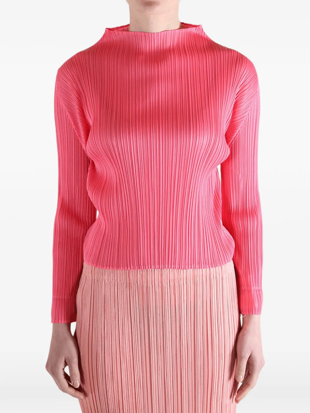 Pleats Please Issey Miyake Pleated Top | Pink | FARFETCH