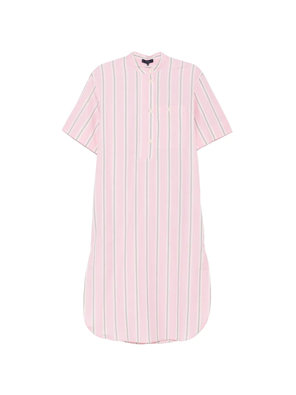 Soeur Ilya striped pocket midi shirt dress - Rosa