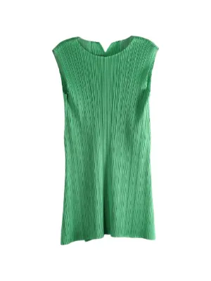 Pleats Please Issey Miyake ノースリーブ トップ | グリーン