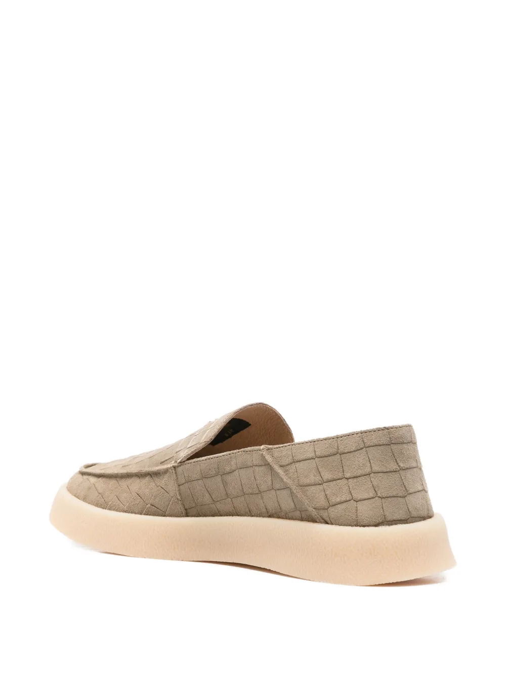 Hide&Jack croc-effect logo loafers Groen