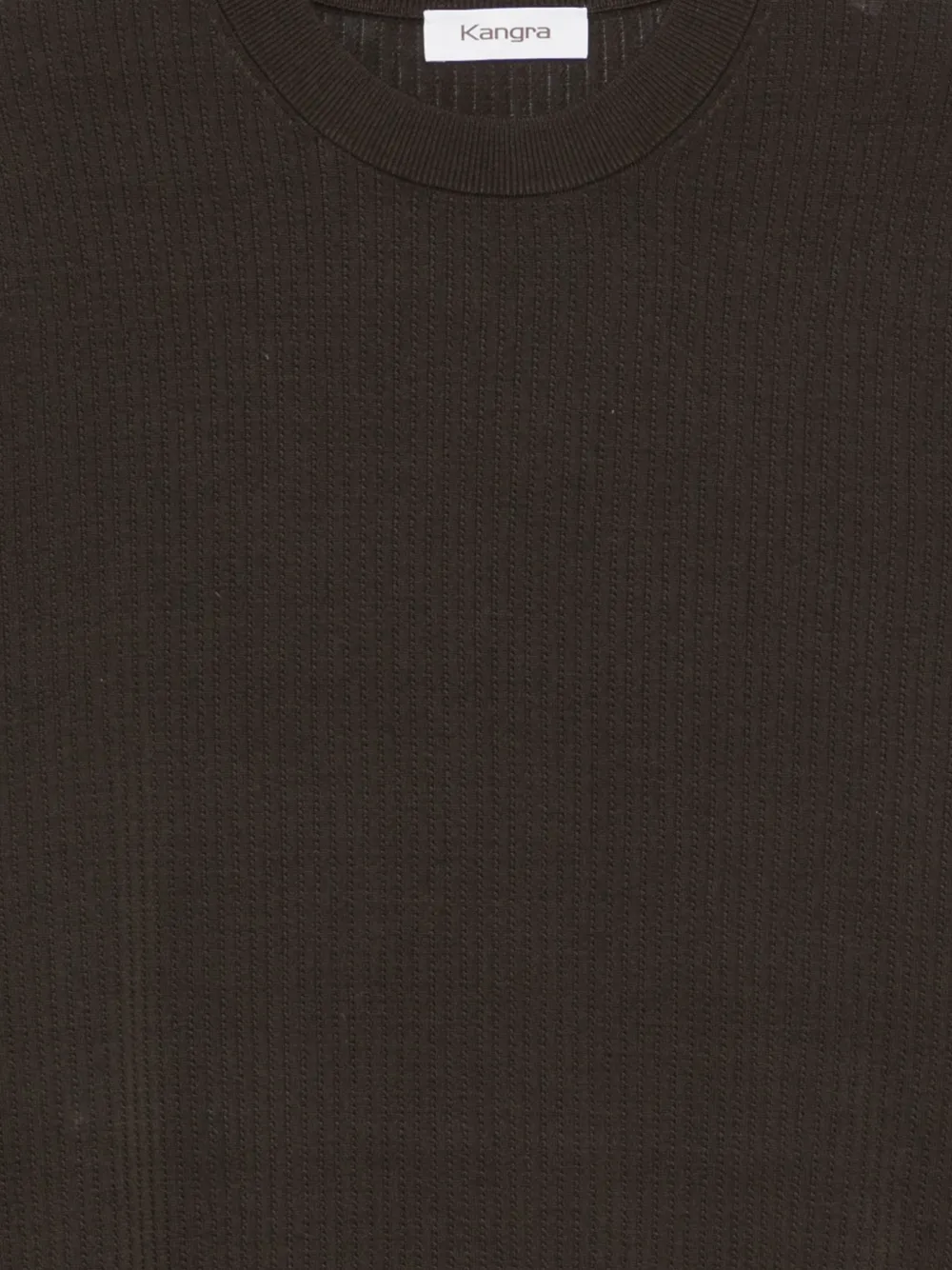 Kangra T-shirt met ronde hals Bruin