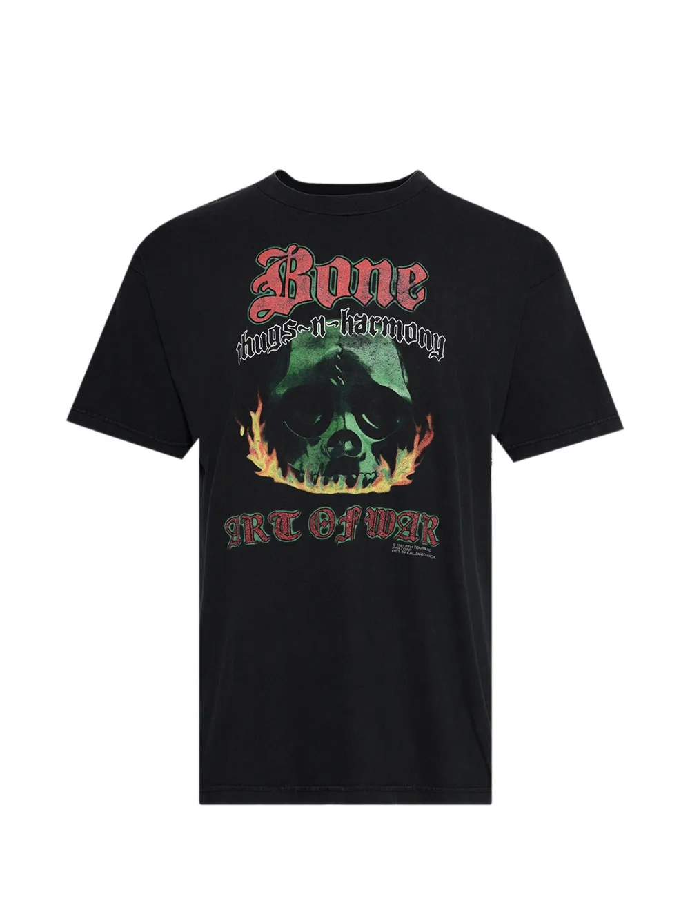 EARTHLING VIP skull graphic t-shirt - Schwarz