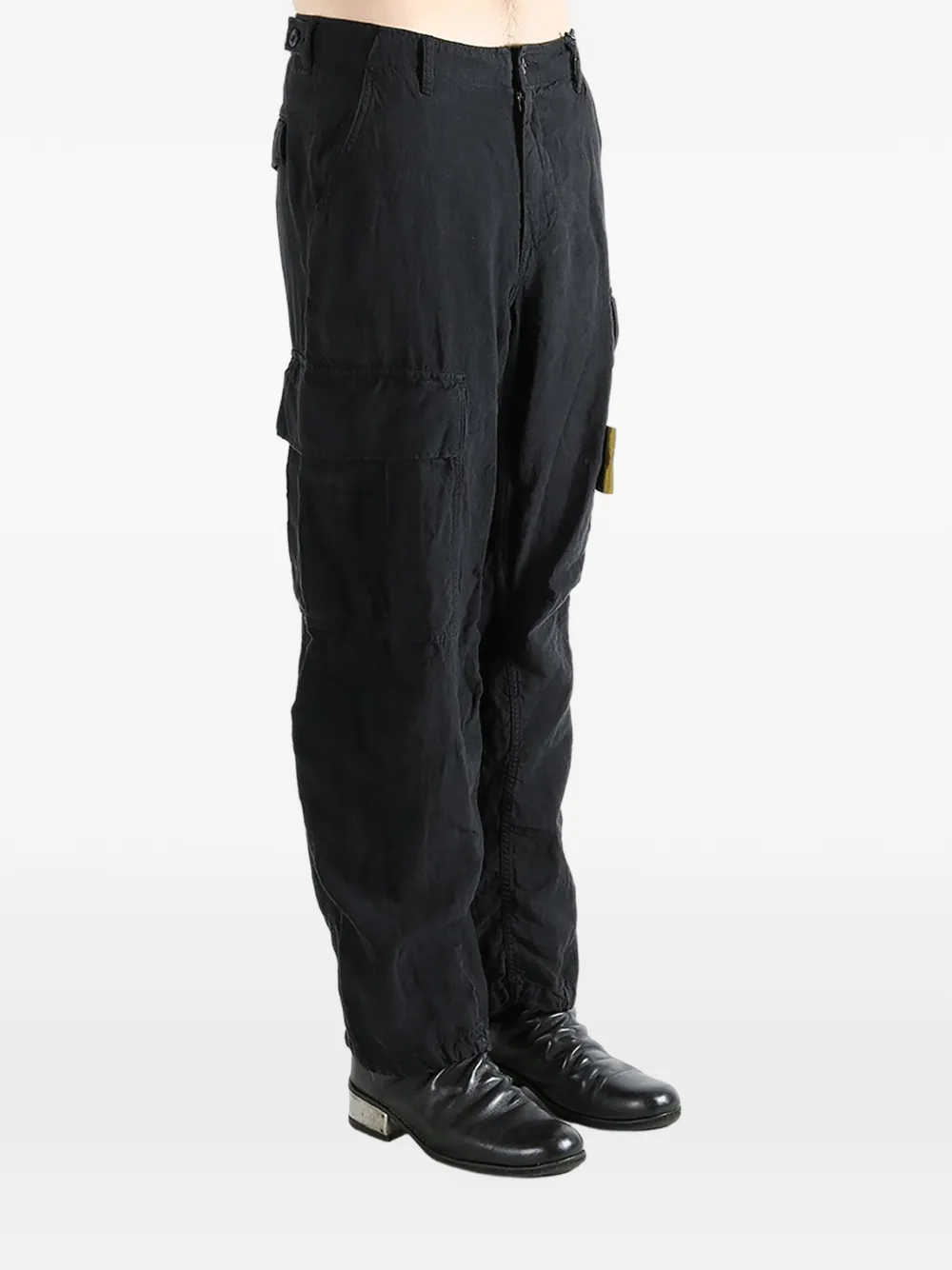 Undercover Linnen cargo broek Zwart