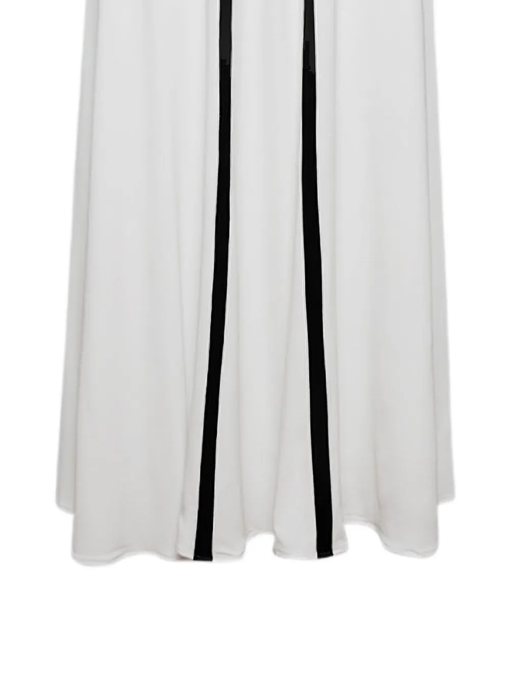 Florence & Fortitude Olympia midi-jurk met halternek en vlakken Wit