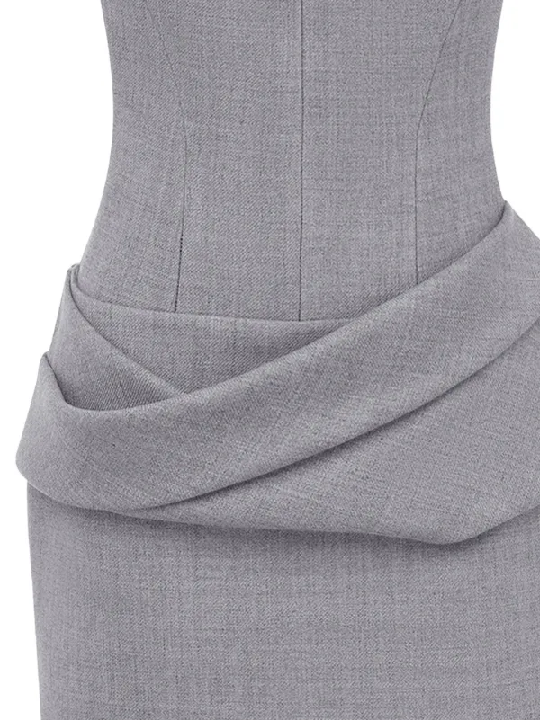 alex perry grey dress Mid-length dress Alex Perry Grey size 6 UK in Synthetic