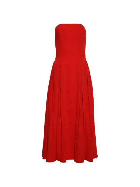 Florence & Fortitude Aria strapless pleated midi dress