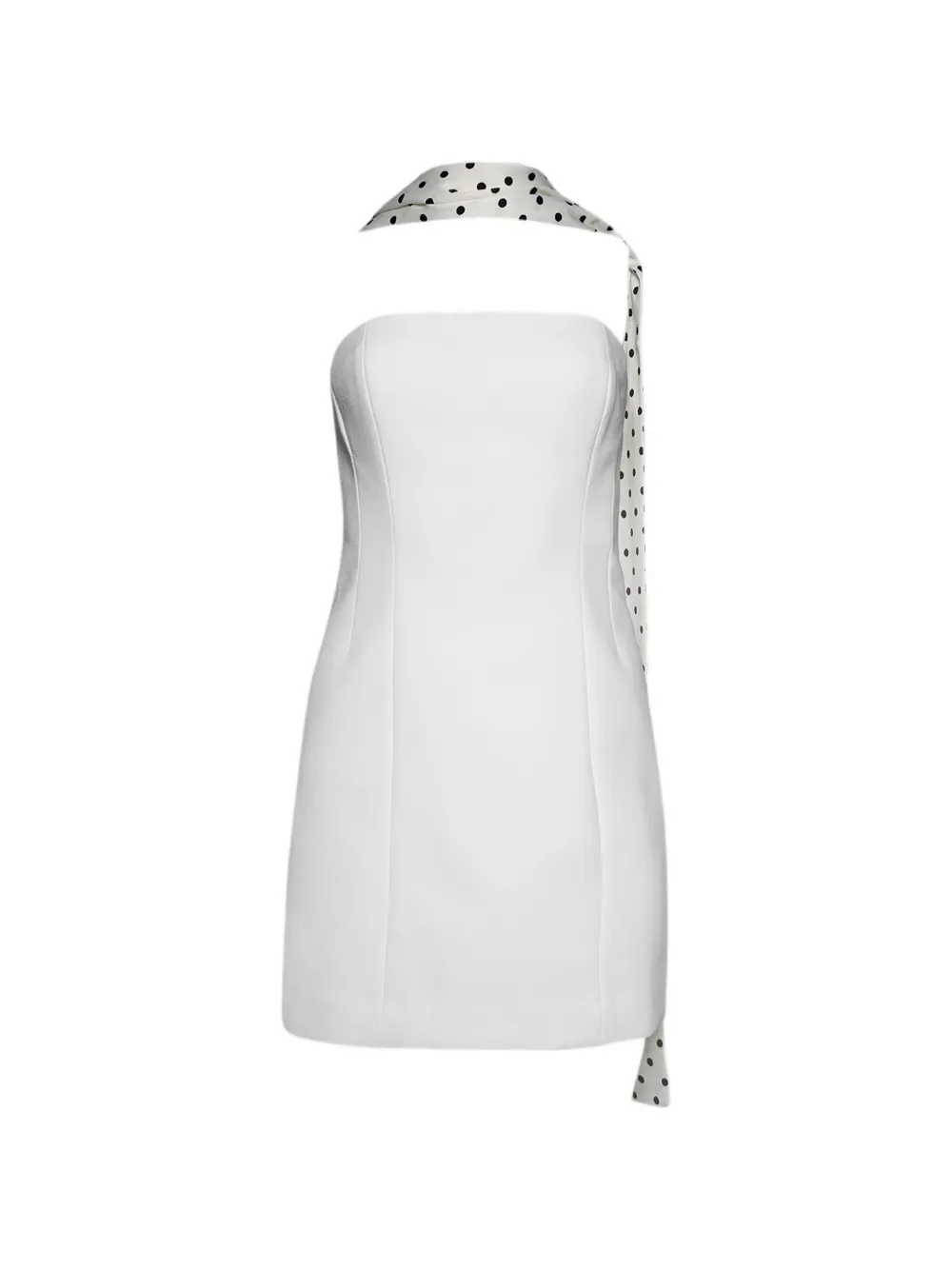 Florence & Fortitude Loren polka-dot strapless dress - Bianco