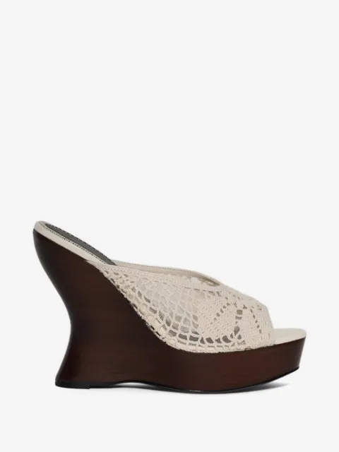 Magda Butrym crochet wedge sandals