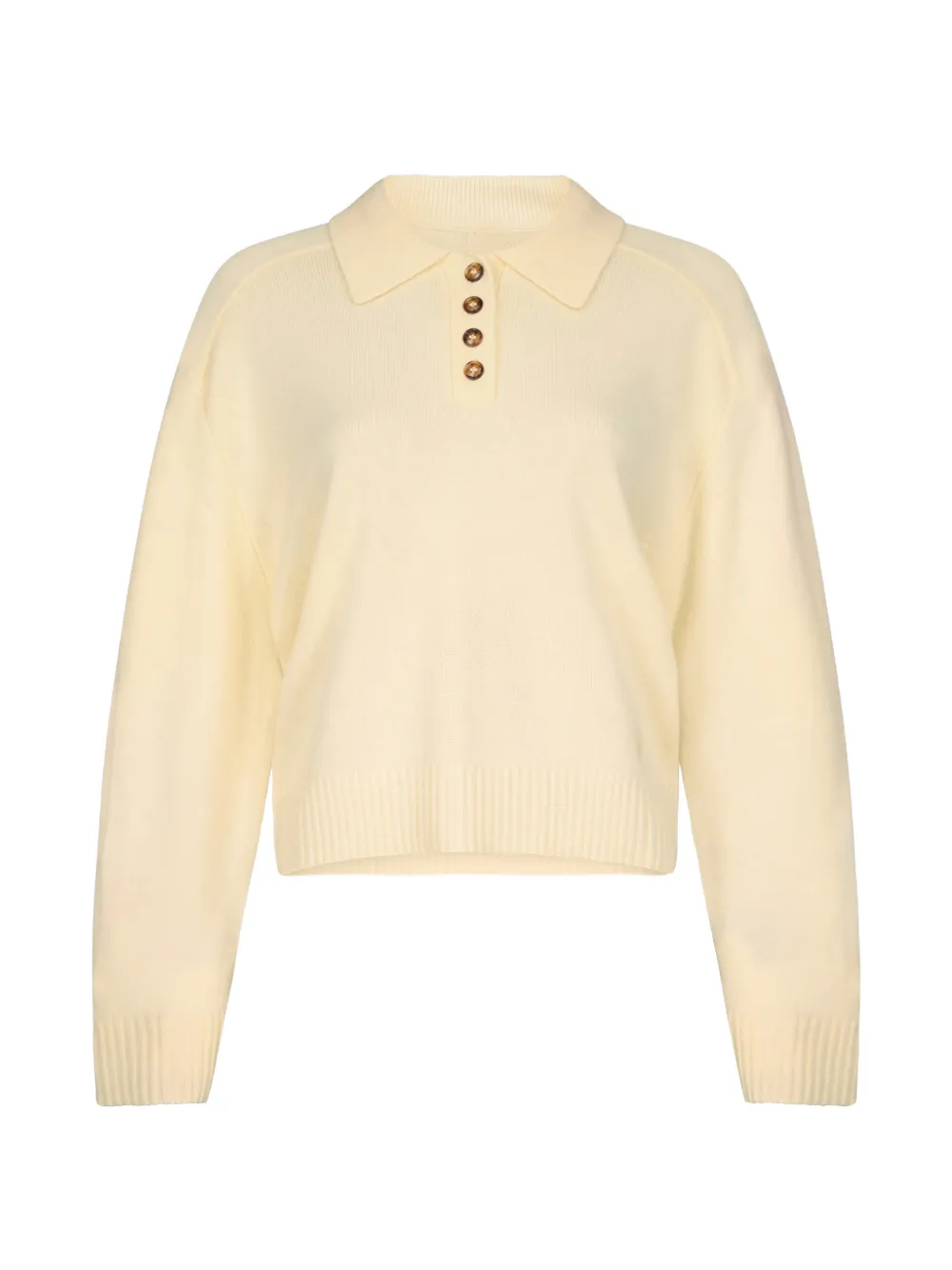 LouLou de Saison button polo top - Gelb