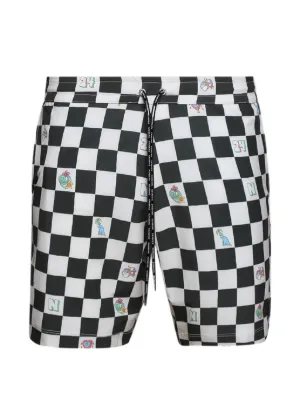 Palm Angels プリント トランクス水着 | ホワイト | FARFETCH JP