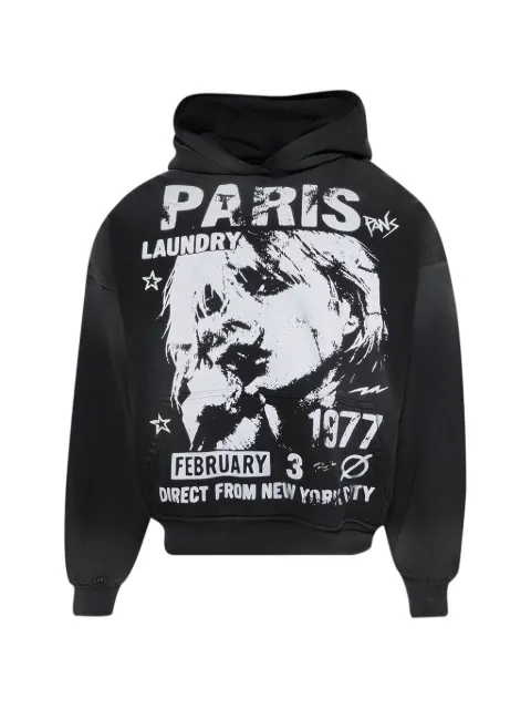 Paris Laundry graphic oversized hoodie