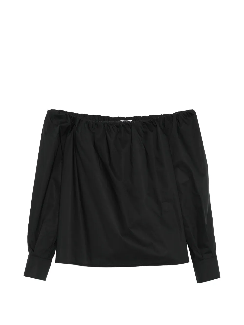 Su off-shoulder-neck blouse - Nero