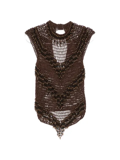 Bless beaded crochet top