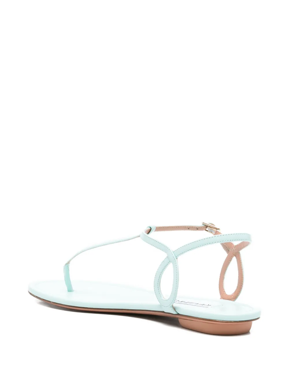 Aquazzura Almost Bare flat sandals Blauw