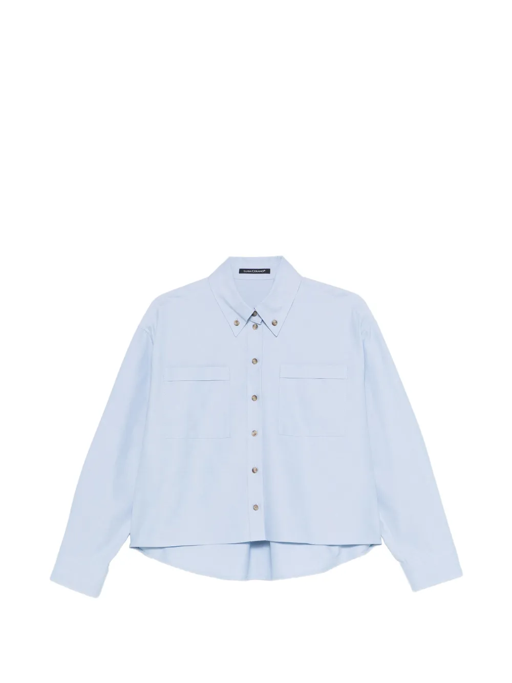 Luisa Cerano Camicia a maniche lunghe con tasche - Blu