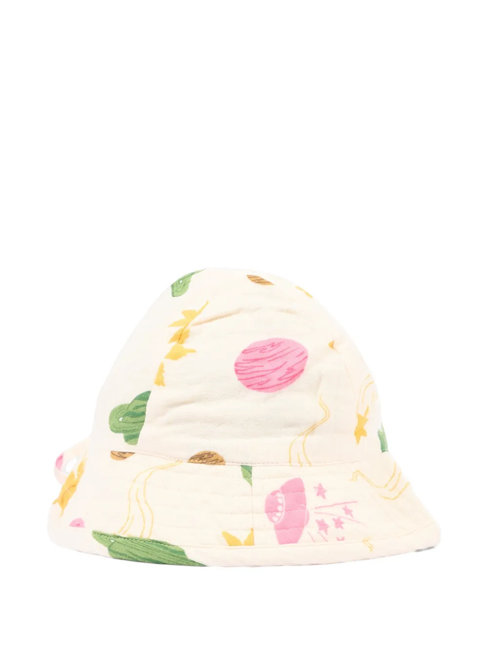  Mini Rodini Space-print Sun Hat - Neutrals 